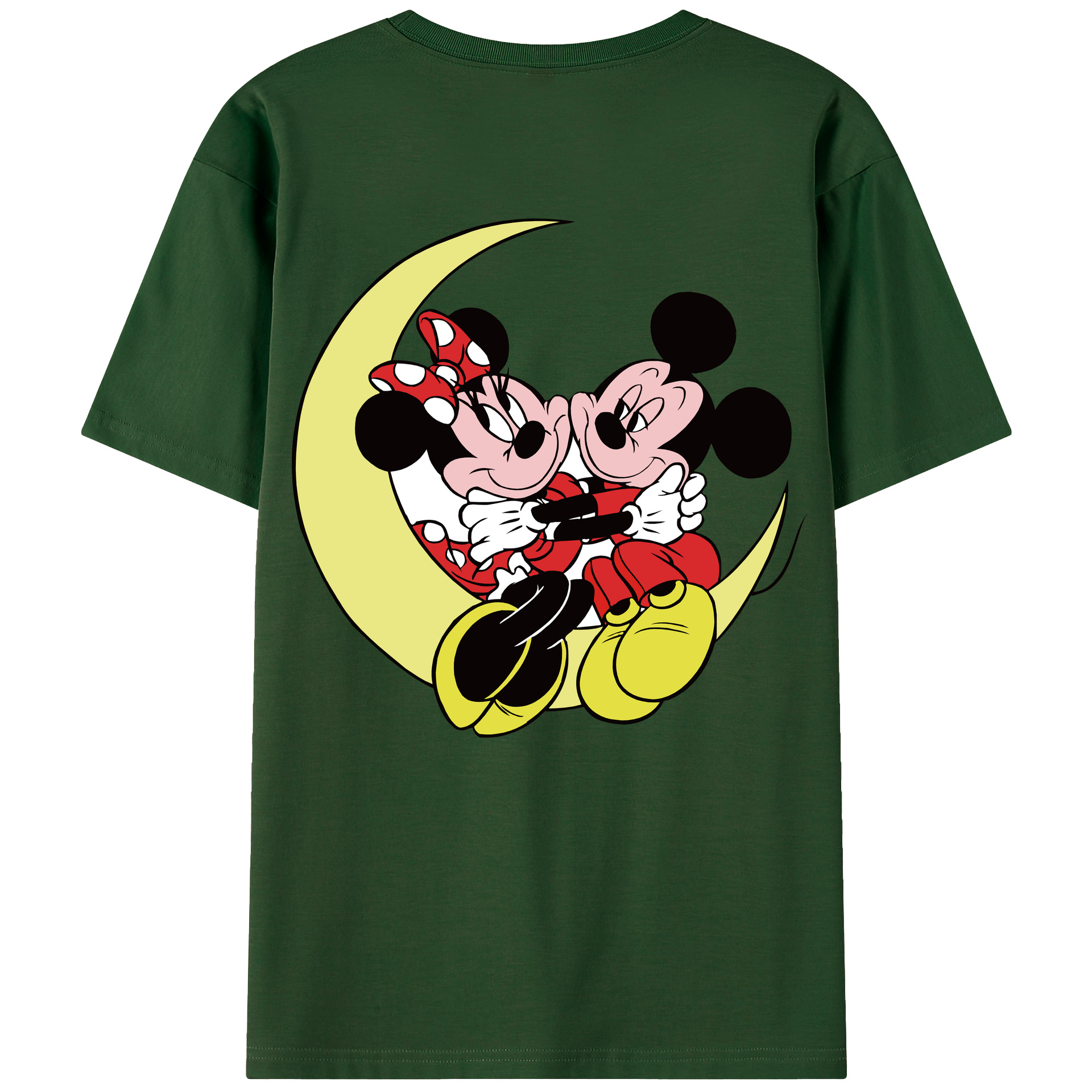 （画像用） ミッキーマウス Mickey Mouse 綿100％半袖Tシャツ（背面プリント）